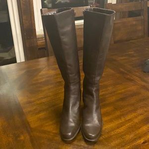 Bandilino dark brown leather knee-high boots